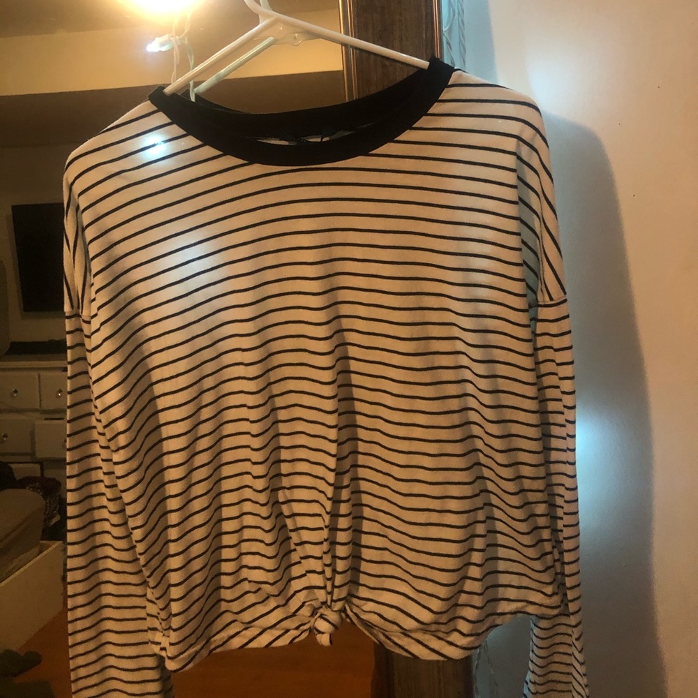 striped long sleeve shirt